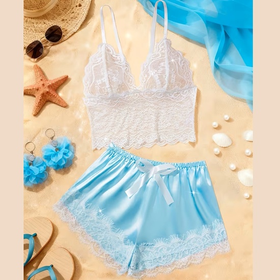 2 Piece Lacy Sleepwear / Nightwear