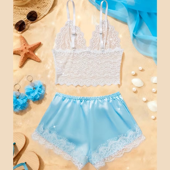 2 Piece Lacy Sleepwear / Nightwear - Image 2